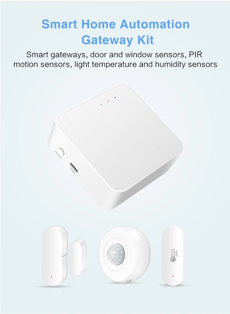 Wireless Smart Gateway with WiFi + Bluetooth 5.0 + Zigbee 3.0 Support Alexa and Google Assistant &ndash; Home Security System with 24/7 Professional Monitoring