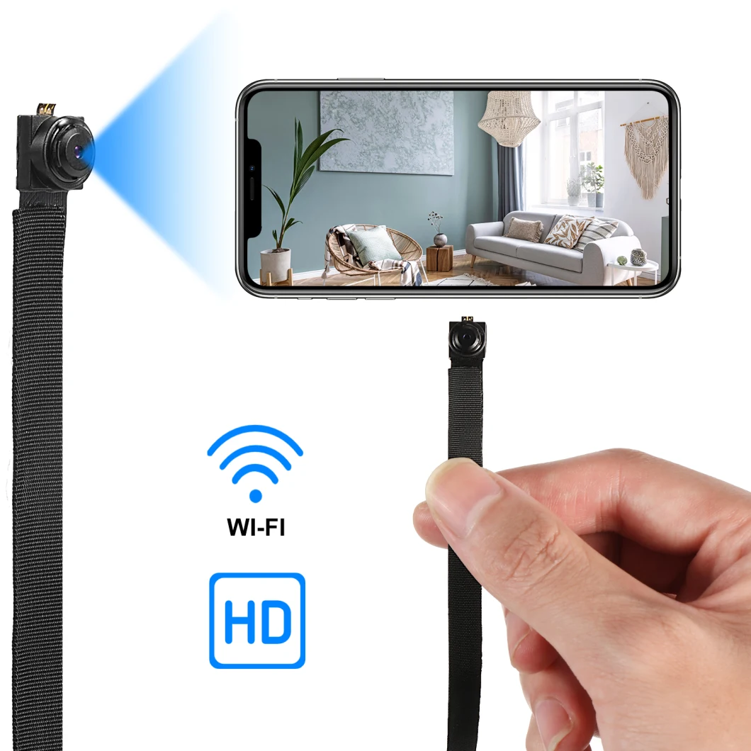 DIY HD1080p WiFi P2p IP Cameras Free Assemble to Any Shape Hide with Build in Battery (wc004gc)